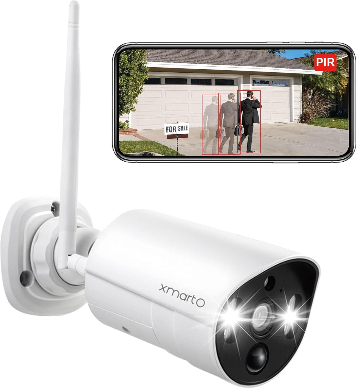 2K HD Wireless Security Camera System with Color Night Vision W1797