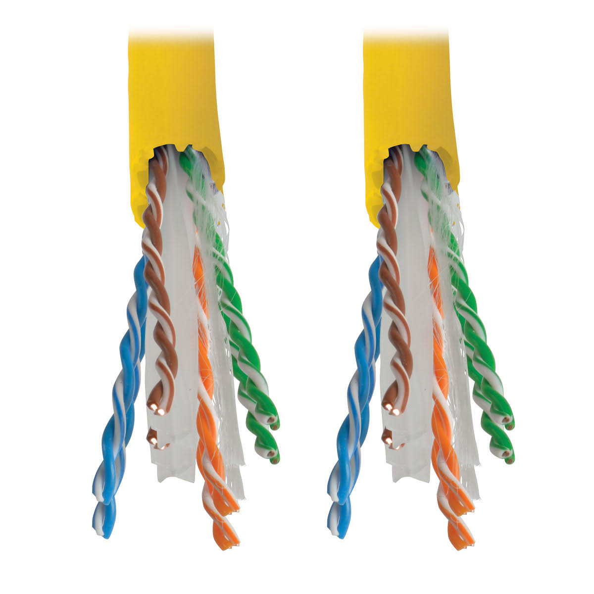 1000ft Cat6 Gigabit Bulk Cable Solid Core CMR PVC Yellow I658