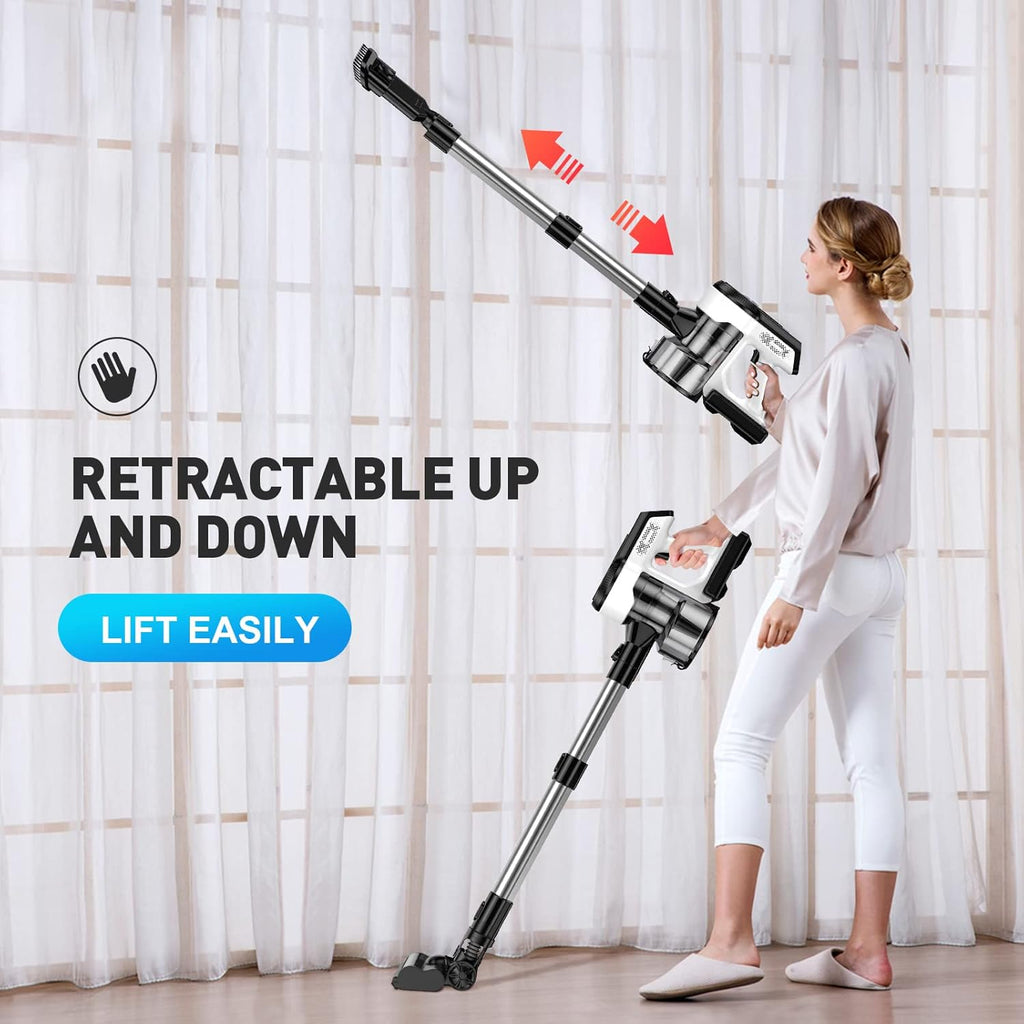 Cordless Vacuum Cleaner 26Kpa Lightweight Handheld Stick Vacuum with Electric Mop E494463