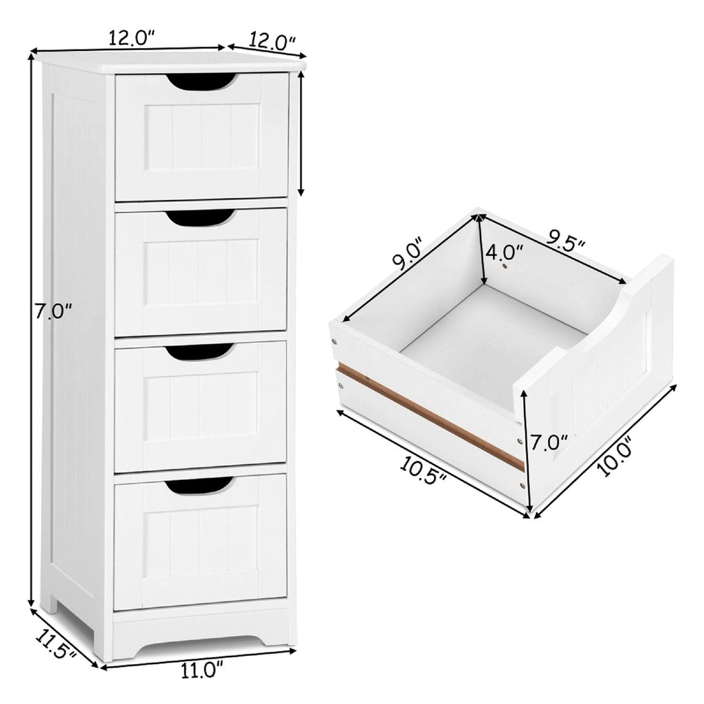 4 Drawers Bathroom Cabinet Y396913
