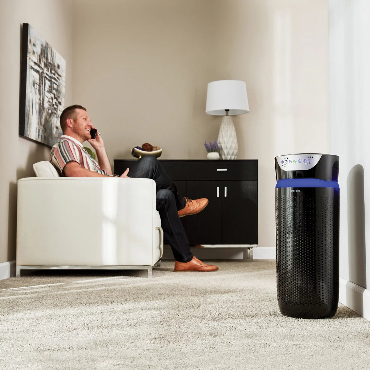 White 5-in-1 HEPA Tower Air Purifier N351531