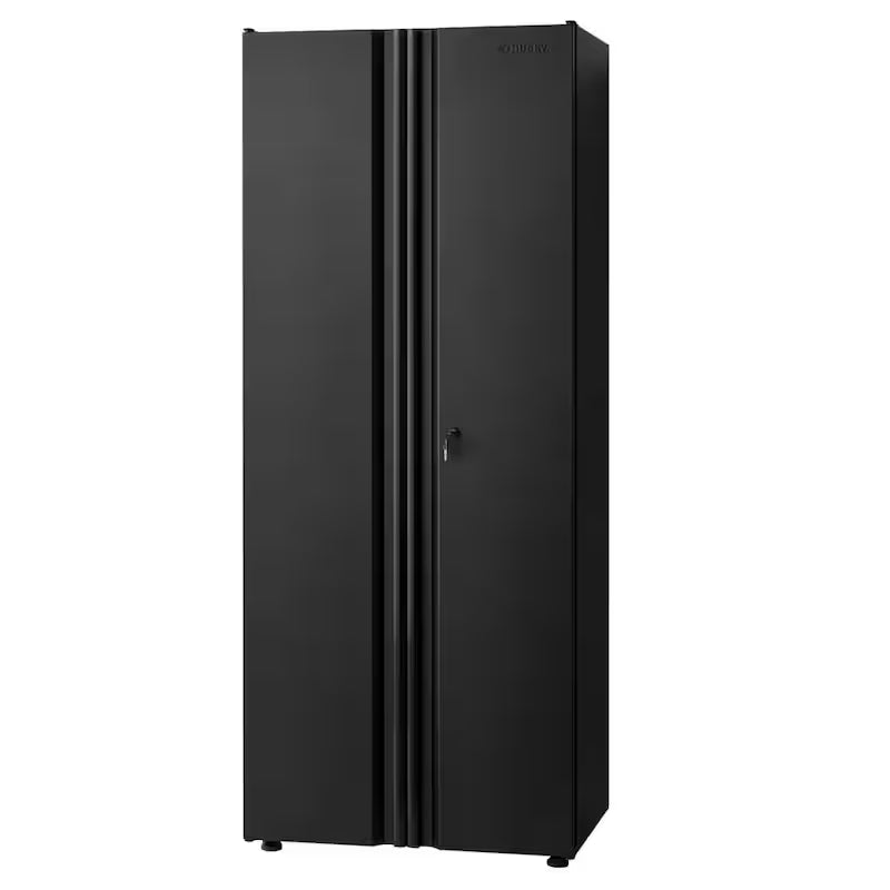 24-Gauge Steel Freestanding Garage Cabinet in Black N476414