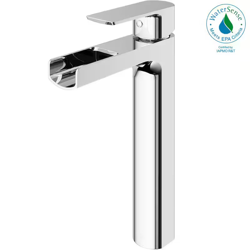Single Handle Bathroom Vessel Faucet in Chrome D673