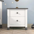 Pink Velvet 2 Drawer Nightstand L826