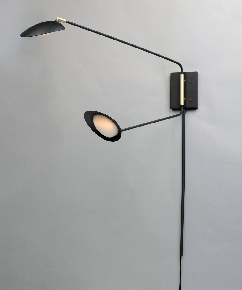 Black Satin Brass LED Wall Sconce O98058