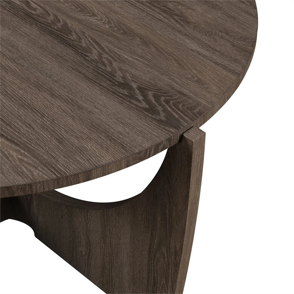 35" Round Wood Coffee Table K54959