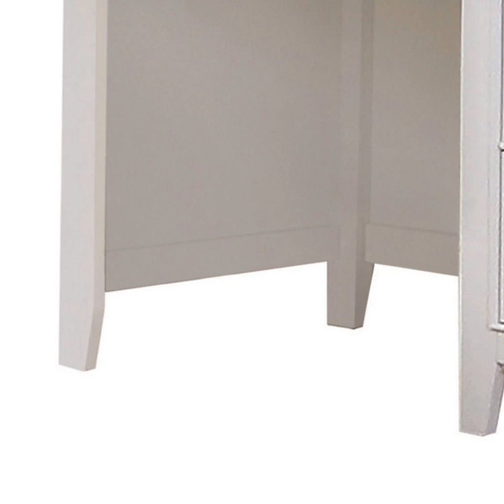 White 48 Inch 3 Drawer Writing Desk with Keyboard Tray D761482