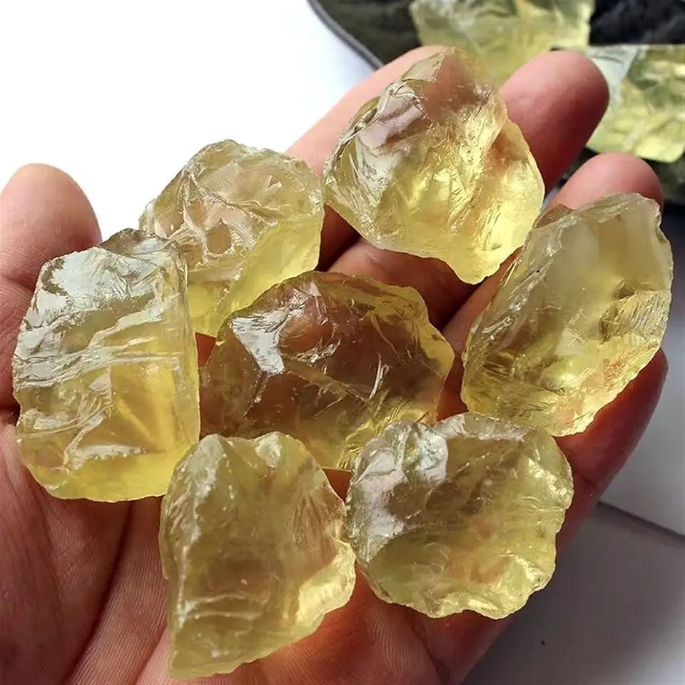 Natural Citrine Crystal Stone Yellow Quartz Raw Stone M943261