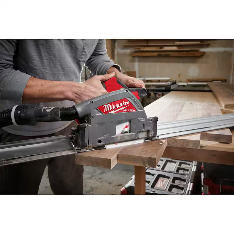 18V Brushless Cordless 6-1/2 in. Plunge Track Saw Kit with 55 in. Guide Rail H713494