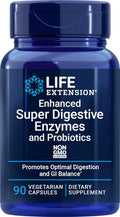 90 Vegetarian Capsules Digestive Enzymes and Probiotics K530222
