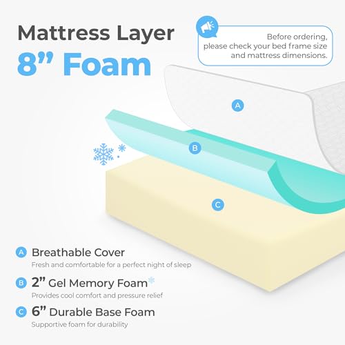 10 Inch Queen Cooling Gel Memory Foam Medium Firm Mattress E123