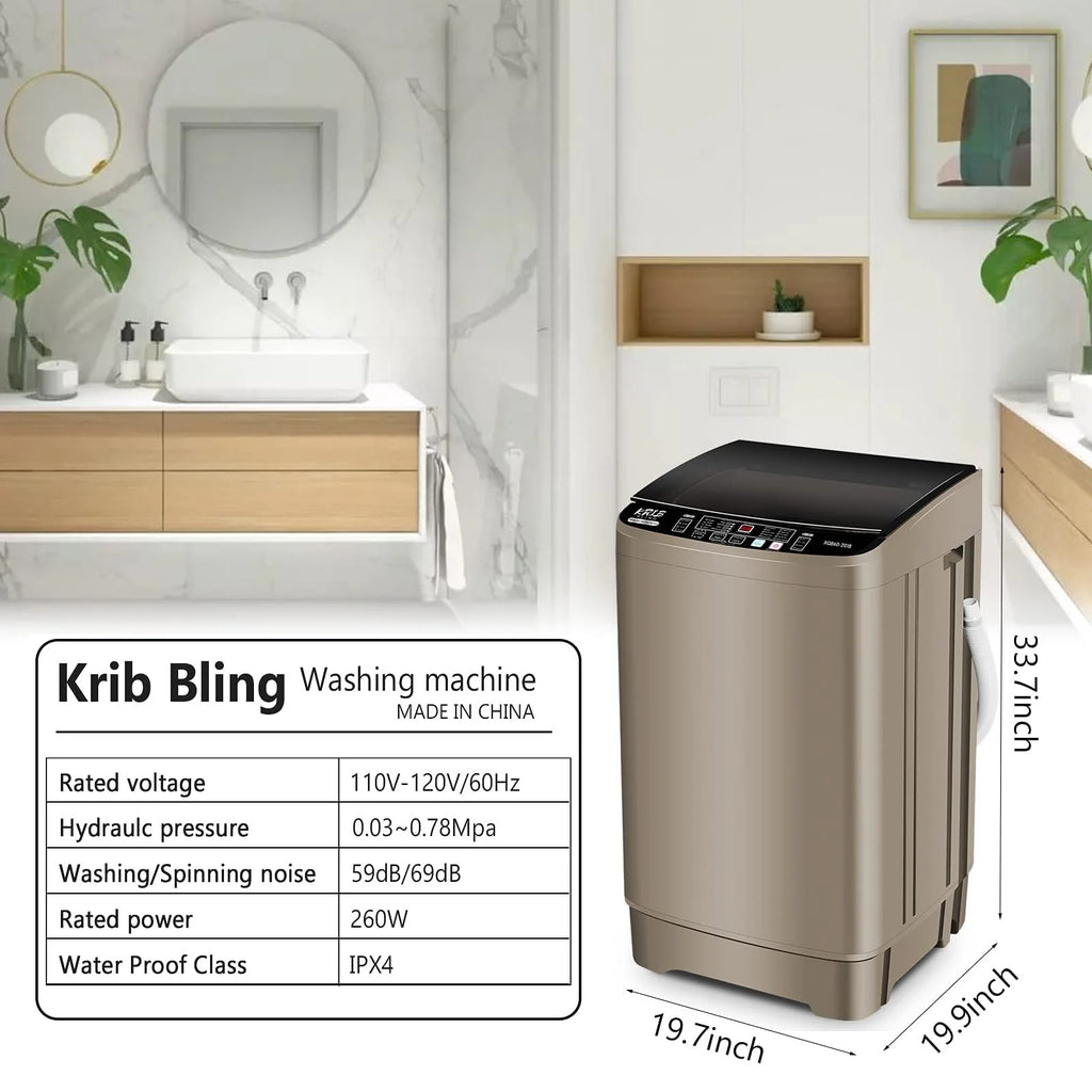 Portable 1.9 Cu.ft Fully Automatic Compact Washer J67555