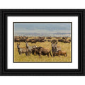 Black Ornate Wood Framed Art Print F439