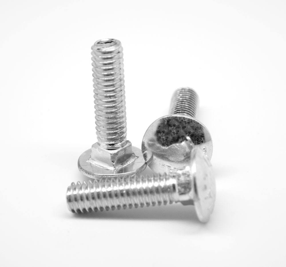 22 x 5 1/2 Carriage Bolt Grade 5 Medium Carbon Steel Zinc Plated O728