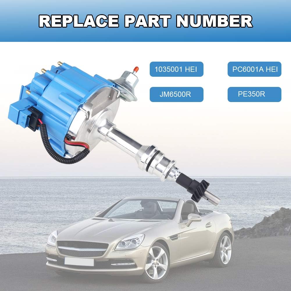 Complete Ignition Distributor 65k Coil 7500RPM Blue Cap Pack of 2 R604680