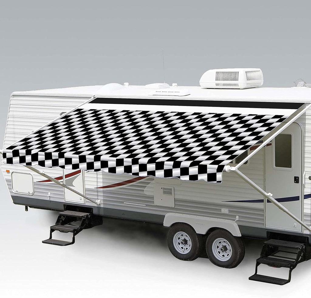 Heavy Duty Weatherproof Vinyl RV Awning Fabric Replacement N733