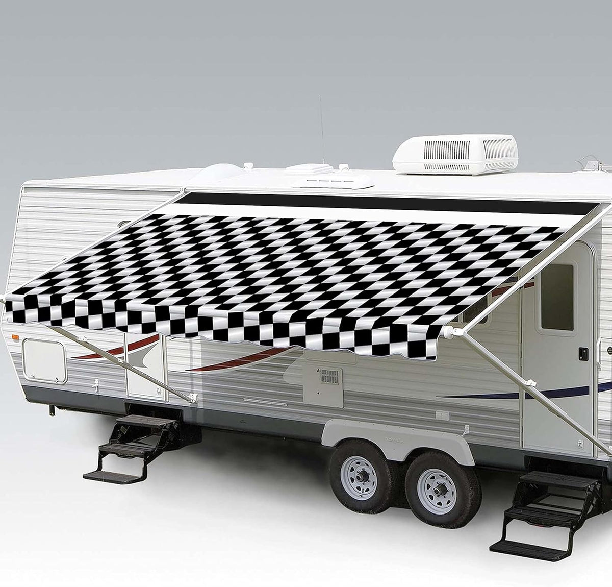 Heavy Duty Weatherproof Vinyl RV Awning Fabric Replacement N733