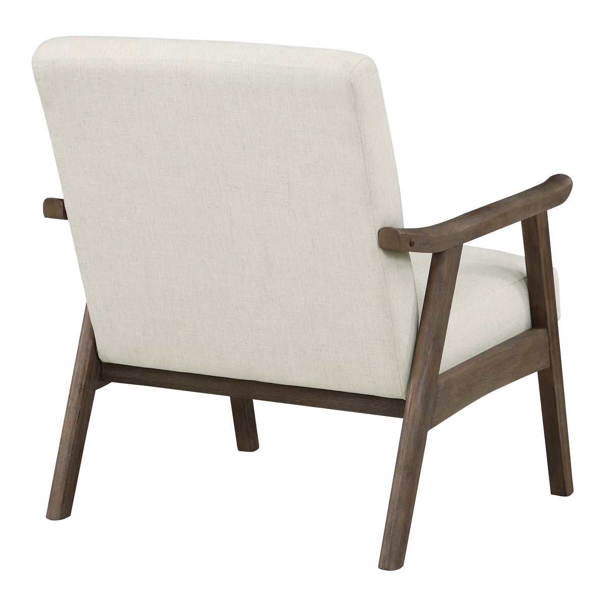 Linen White Fabric Armchair N47459