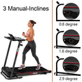 Folding Treadmill with Desk 2.5HP Compact Electric Treadmill U260134
