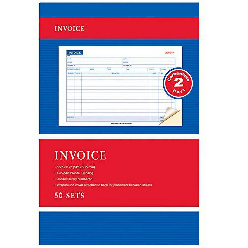 Carbonless Invoice Receipt Book 2 Part 50 Sets N534