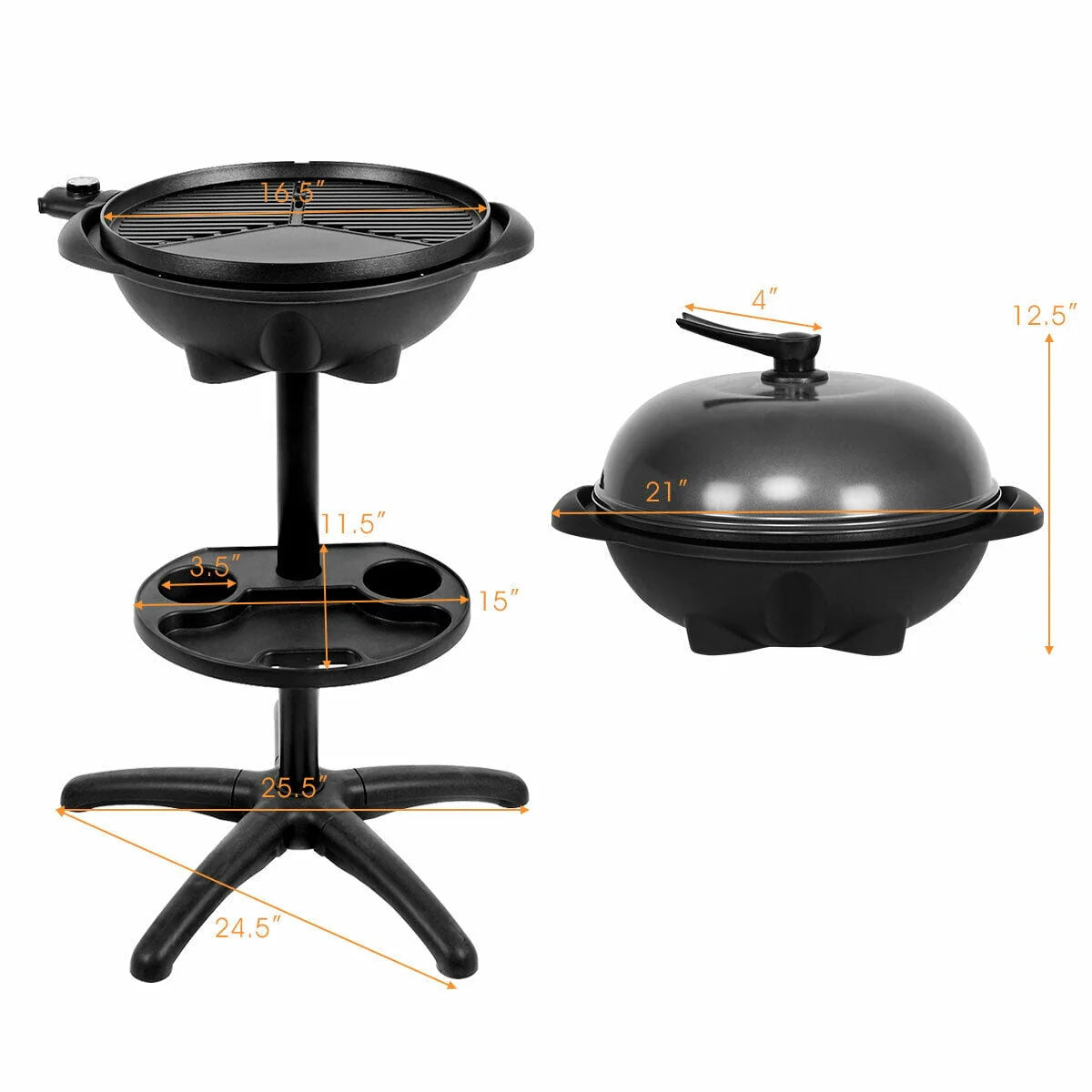 1350W Non-stick Electric BBQ Grill C581