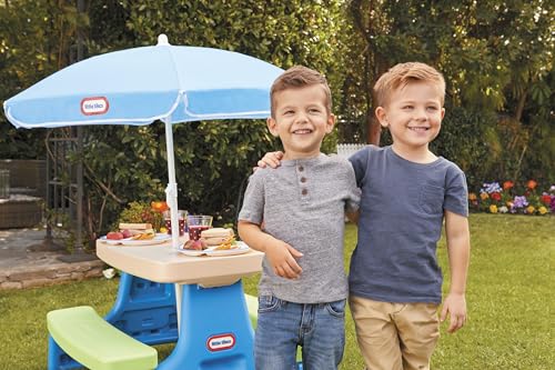 Multi Color Picnic Table with Umbrella R62242