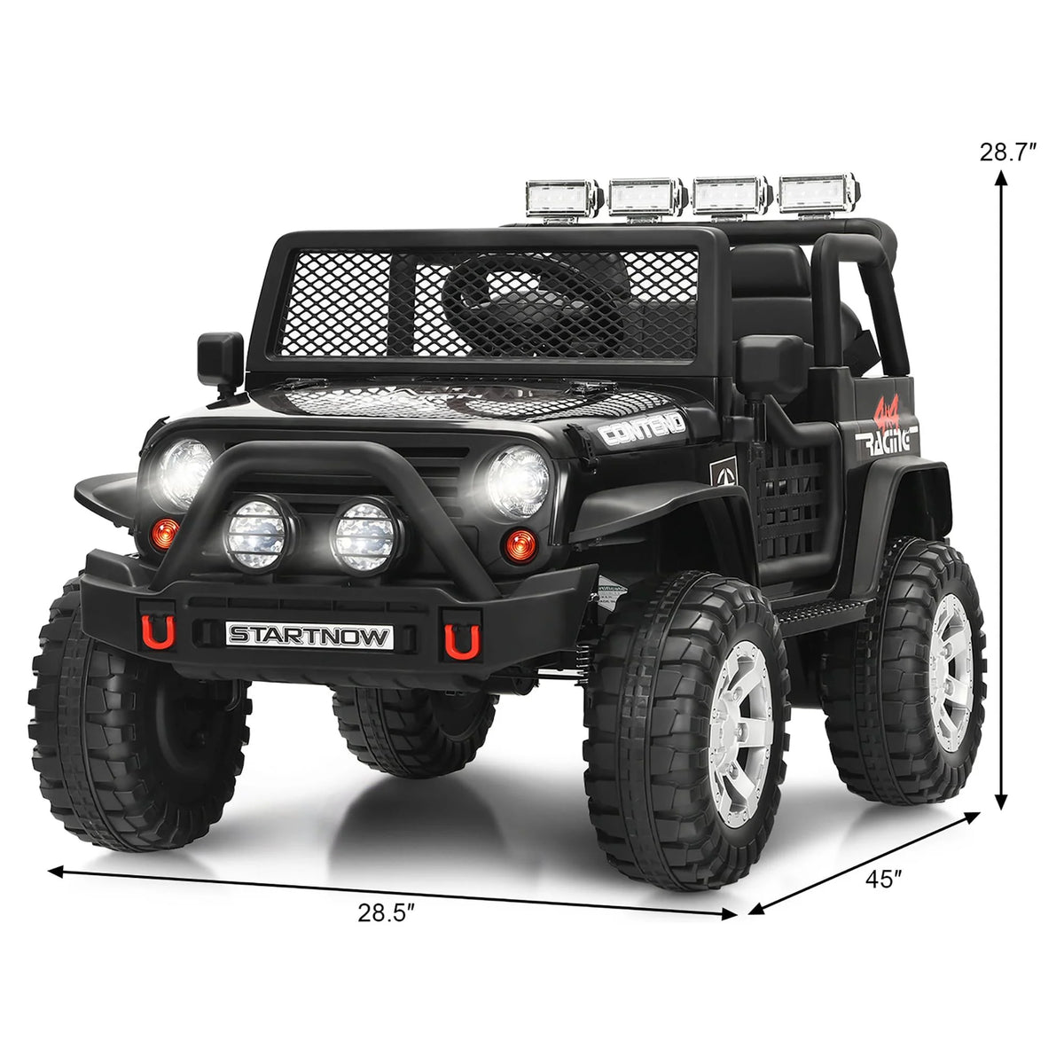 12V Kids Ride On Truck Electric Car with Lights&Music Red Z453087