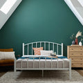 Black Metal Queen Platform Bed J745