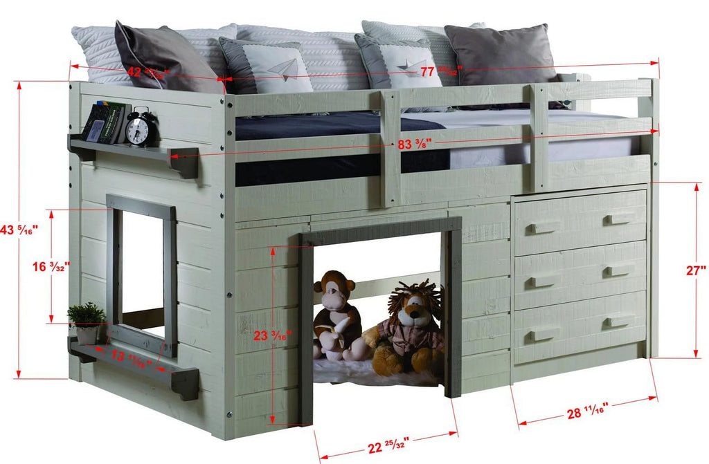 White & Grey Low Loft U11700