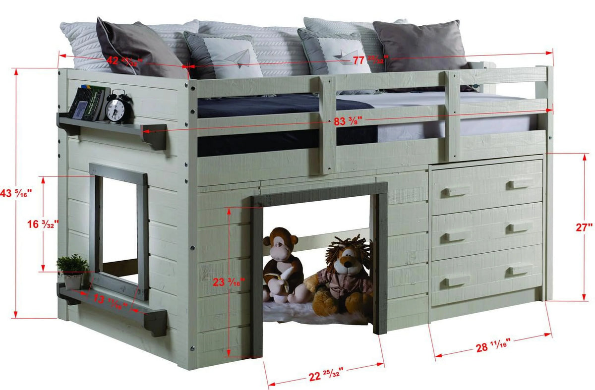White & Grey Low Loft U11700
