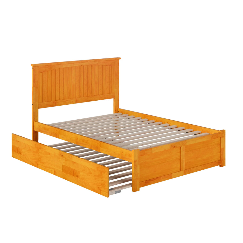 Full Size Platform Bed with Trundle V151