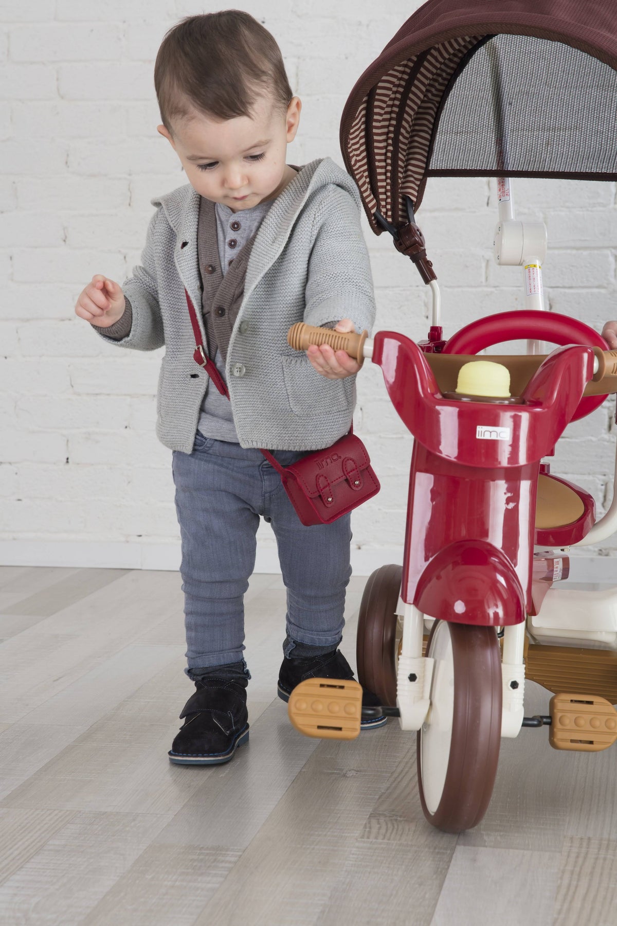 3-in-1 Folding Tricycle with Canopy White B888543