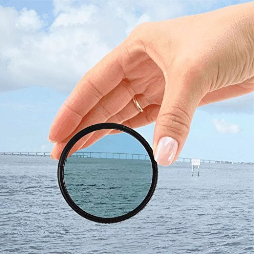 55mm 3-Piece Coated Filter Kit + Cleaning Kit Q161