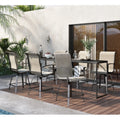 Outdoor Swivel Bar Chairs Set of 6 E16677