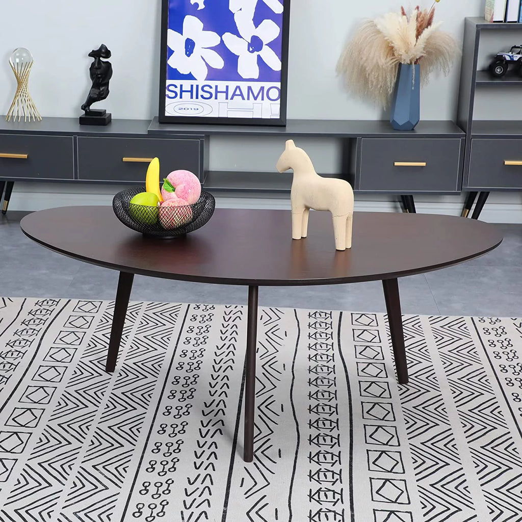 Black Oval Coffee Table I96671