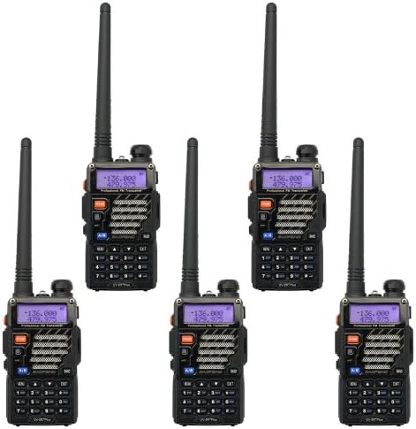 Black Handheld Two Way Radio with Earpiece G46312
