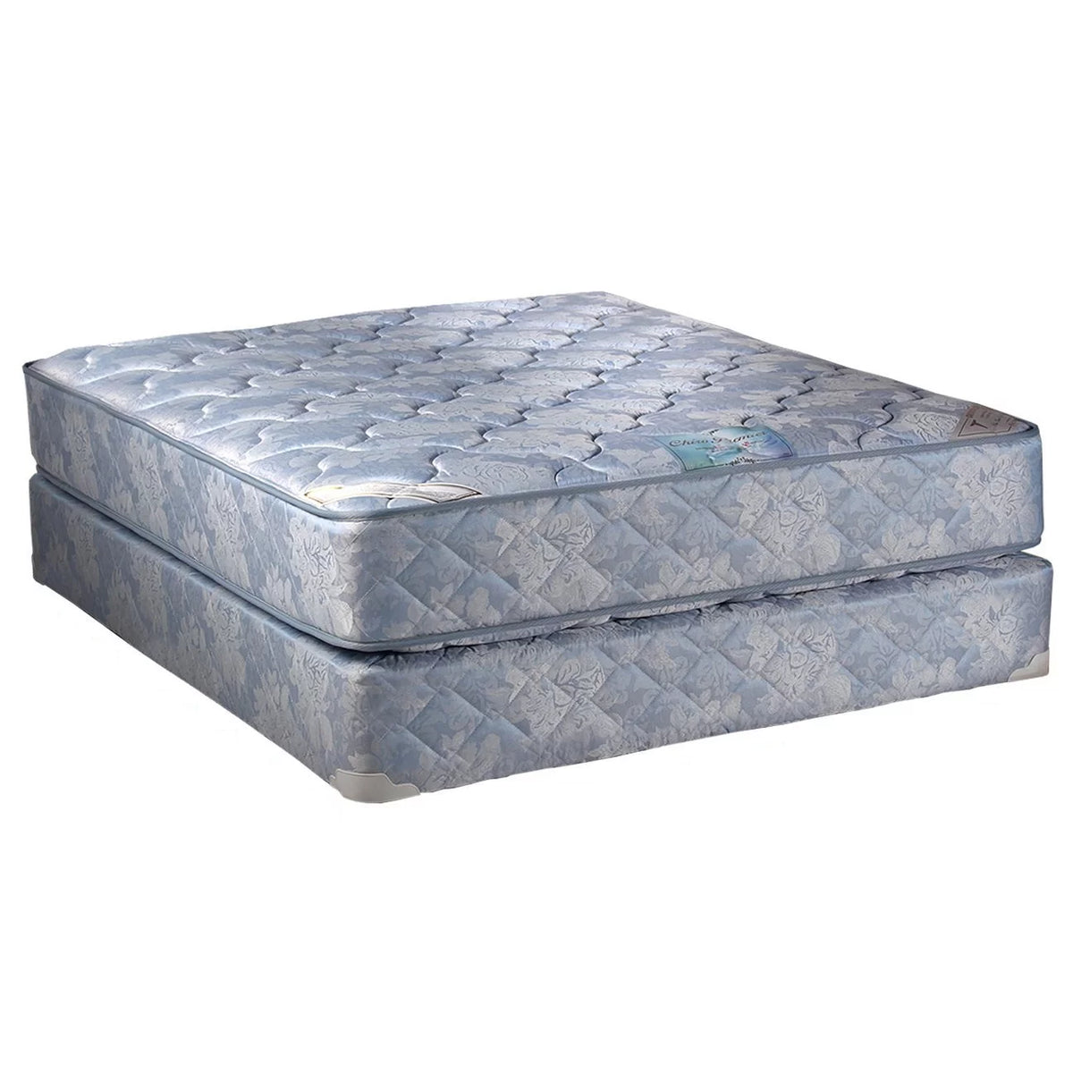 Blue Queen Mattress Set with Bed Frame A547