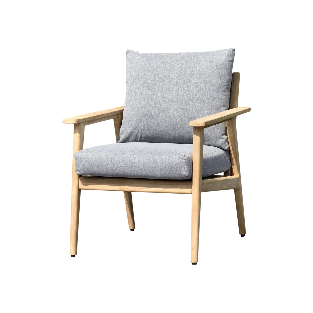 Teak Patio Armchair With Olefin Cushion M7200