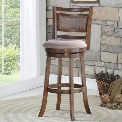 29x22 Swivel Bar Stool Brown Sepia G5452