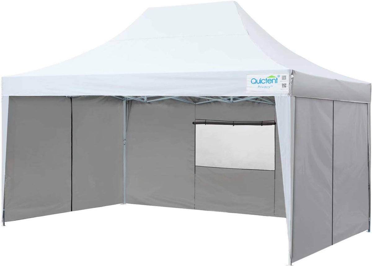 10x15 Pop Up Canopy Tent with Sidewalls and Wheeled Carry Bag Y34777
