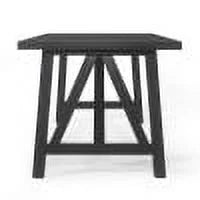 Black Farmhouse Wood Dining Table V7739