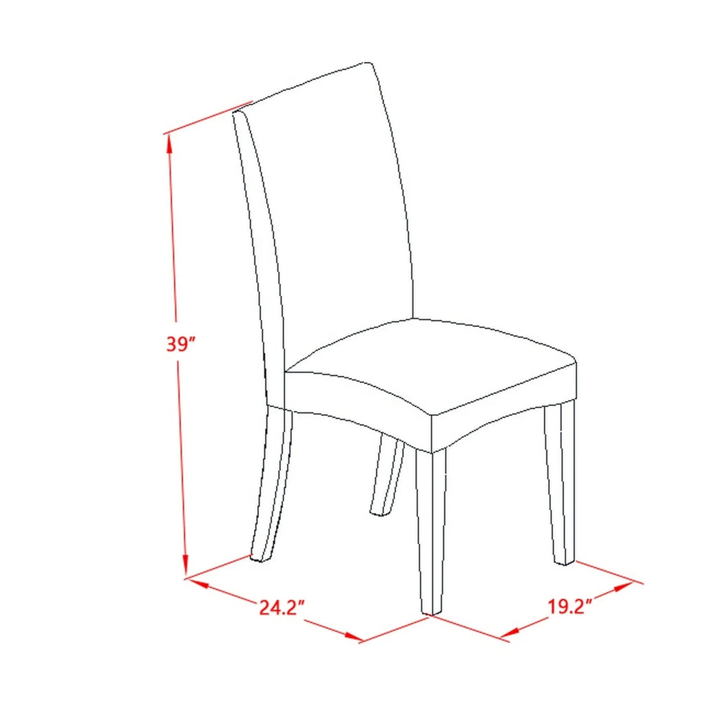 60/78 Inch Dining Table with 8 Parson Chair D736785