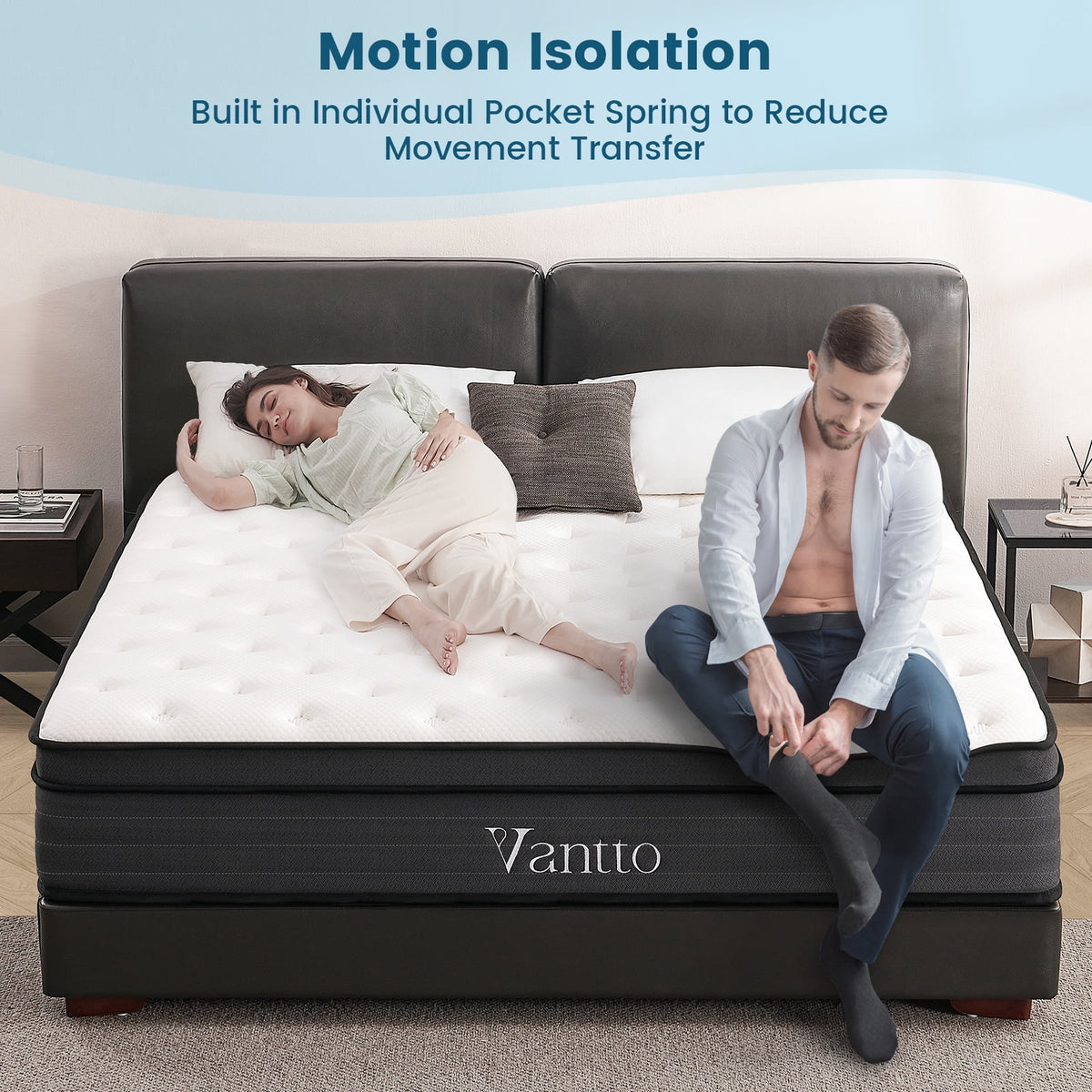 12 Inch Full Memory Foam Hybrid Mattress T3462