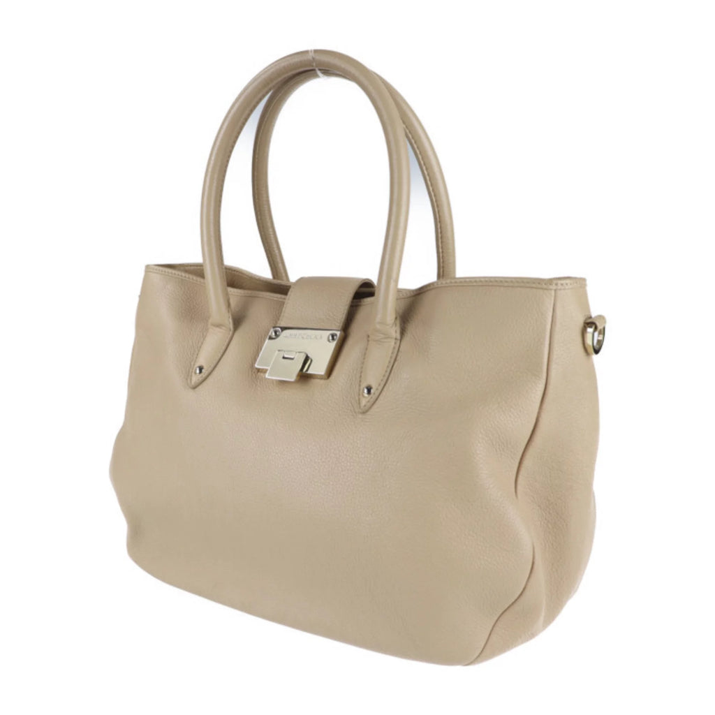 Pre-Owned Beige Leather 2WAY Shoulder Bag S131459