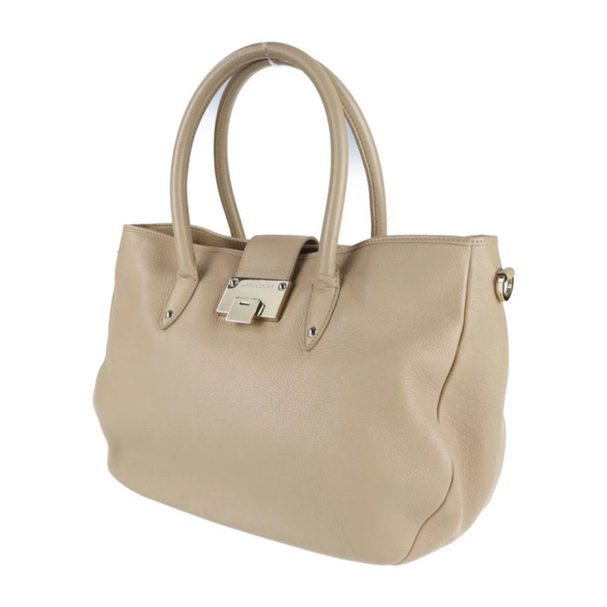 Pre-Owned Beige Leather 2WAY Shoulder Bag S131459