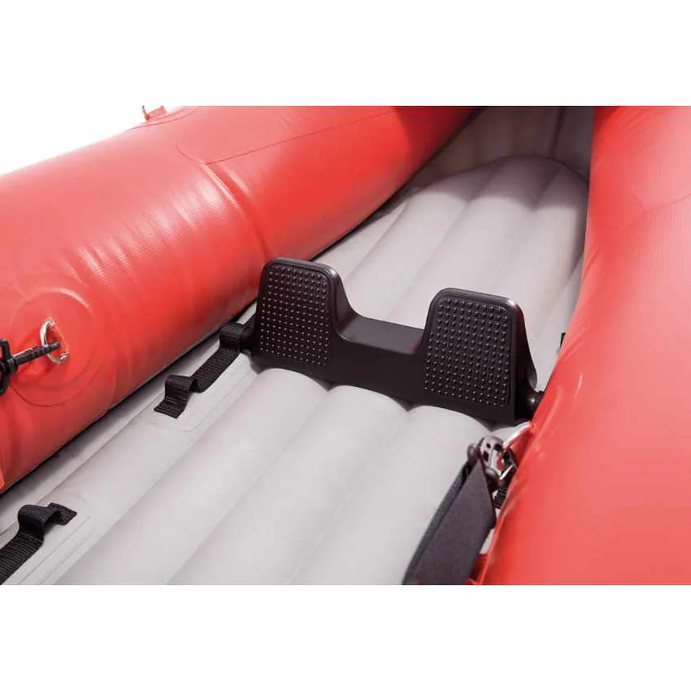Inflatable 2 Person Vinyl Kayak with Oars & Pump, Red (2 Pack) Y346
