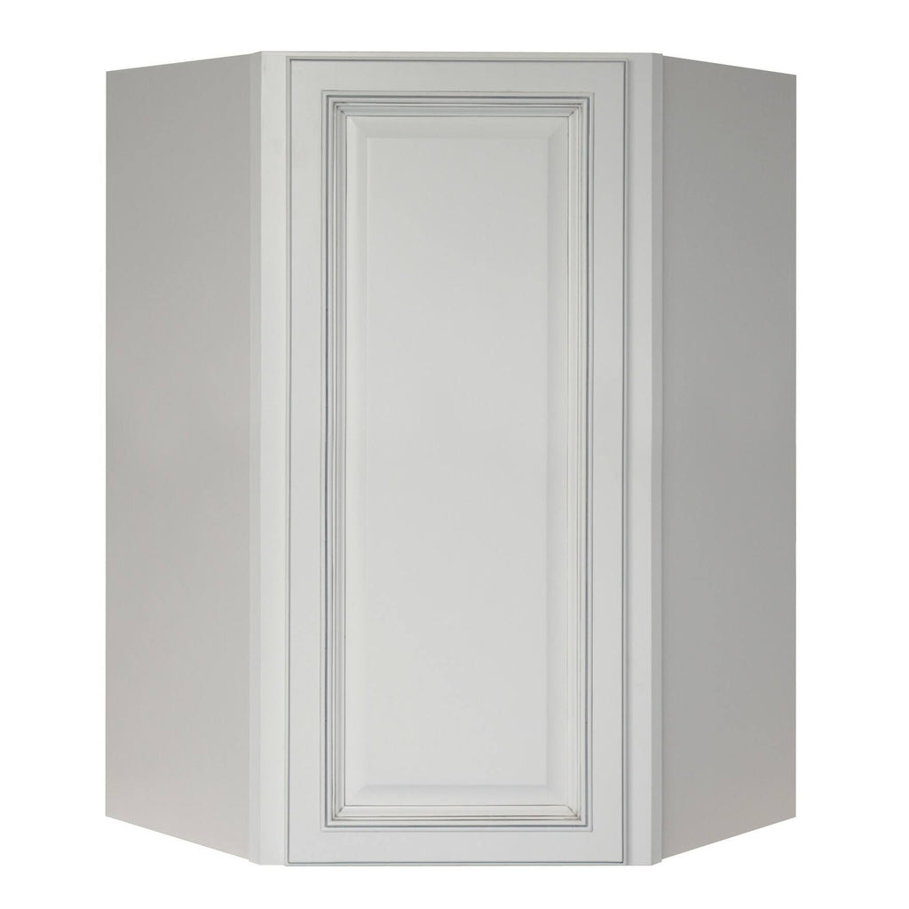 White Single Door Corner Wall Cabinet D67539
