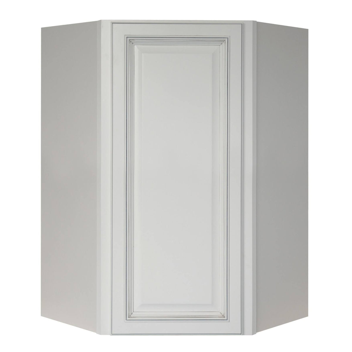 White Single Door Corner Wall Cabinet D67539