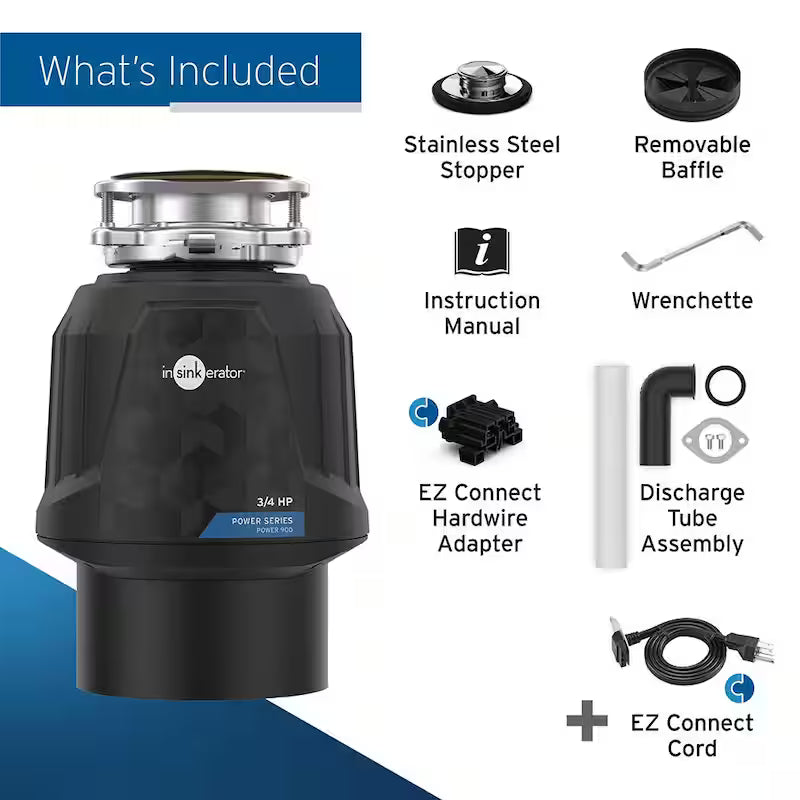 3/4 HP Continuous Feed Garbage Disposal E864