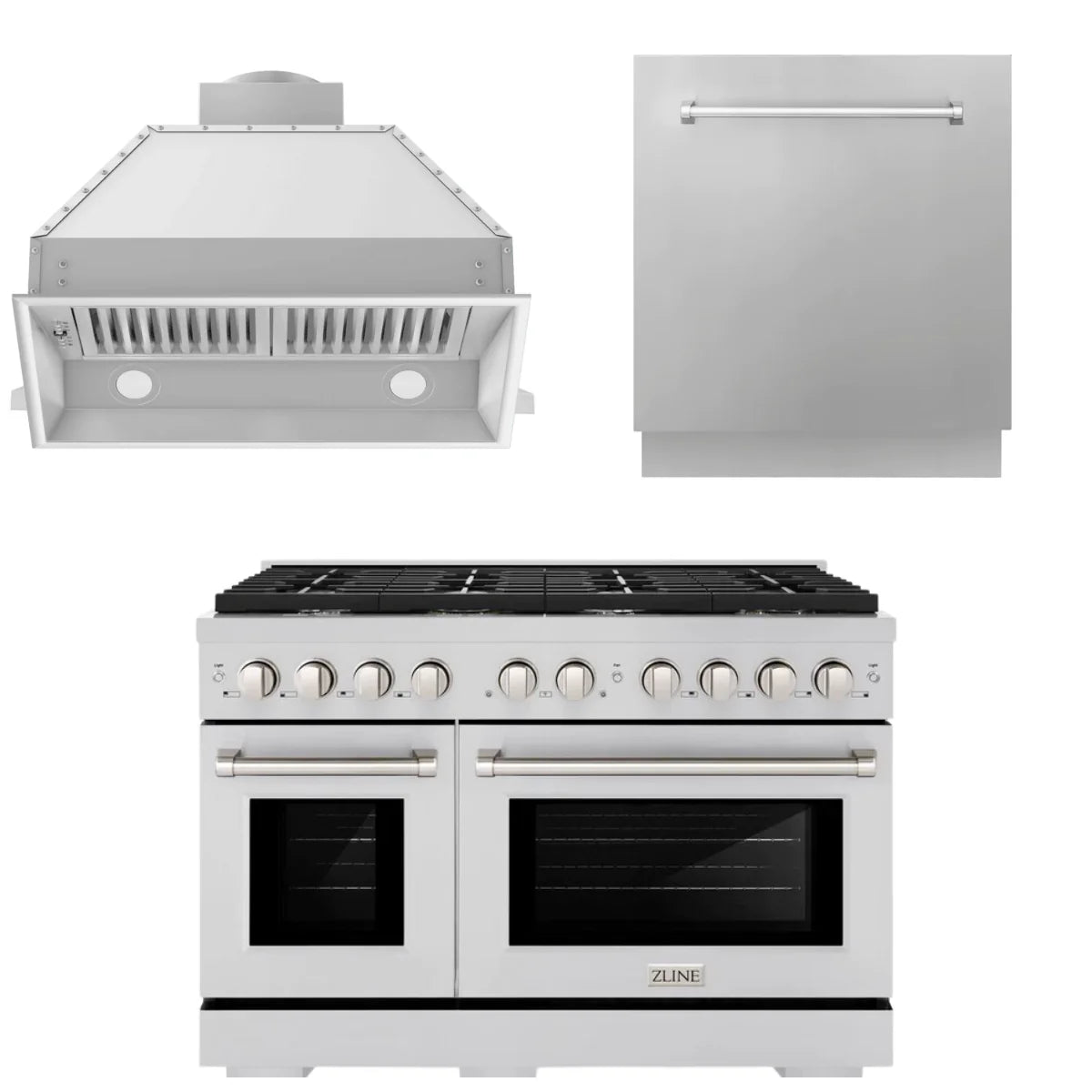 48 Gas Range, Range Hood Insert and Dishwasher V599139